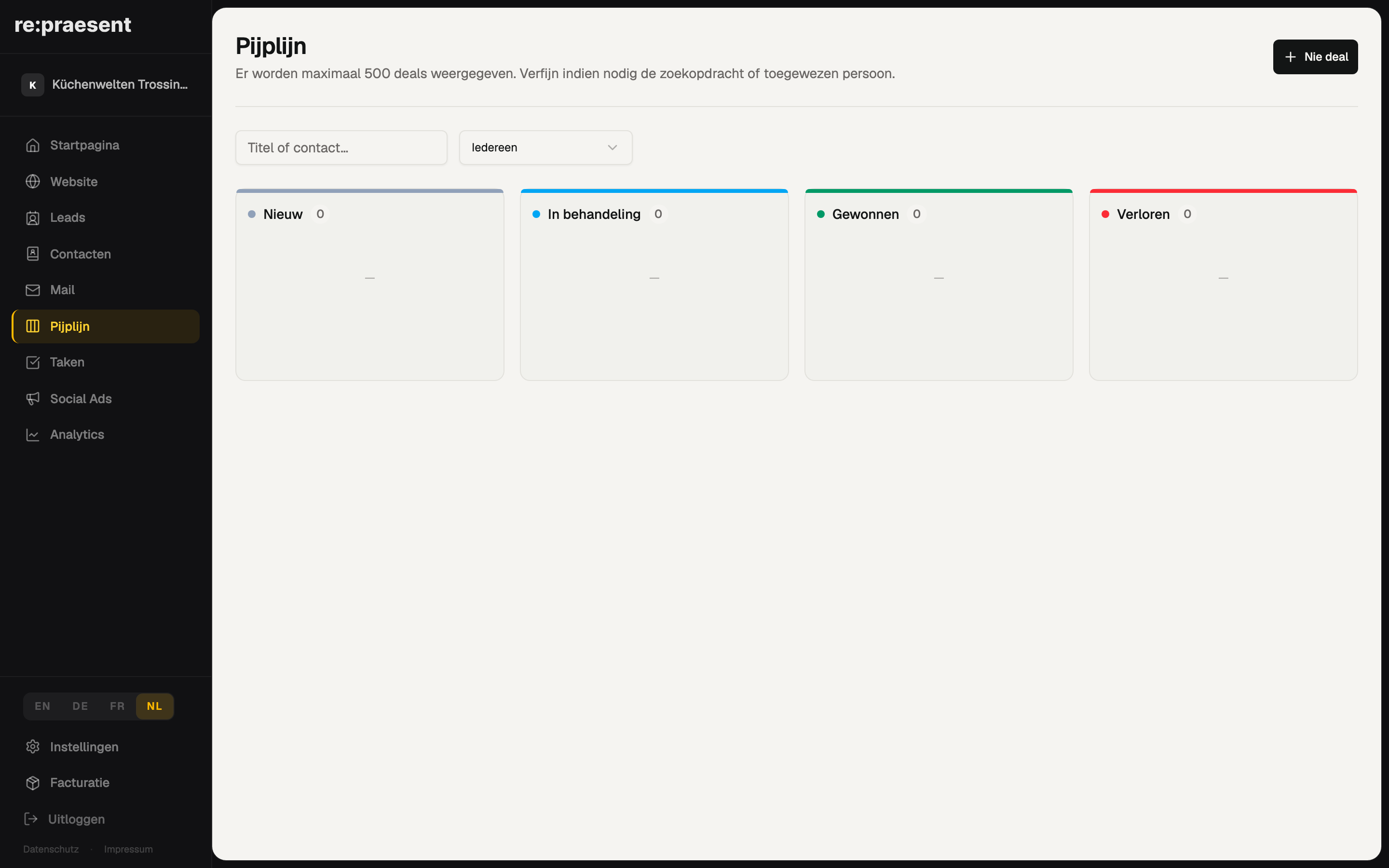 CRM — pipeline en kansen