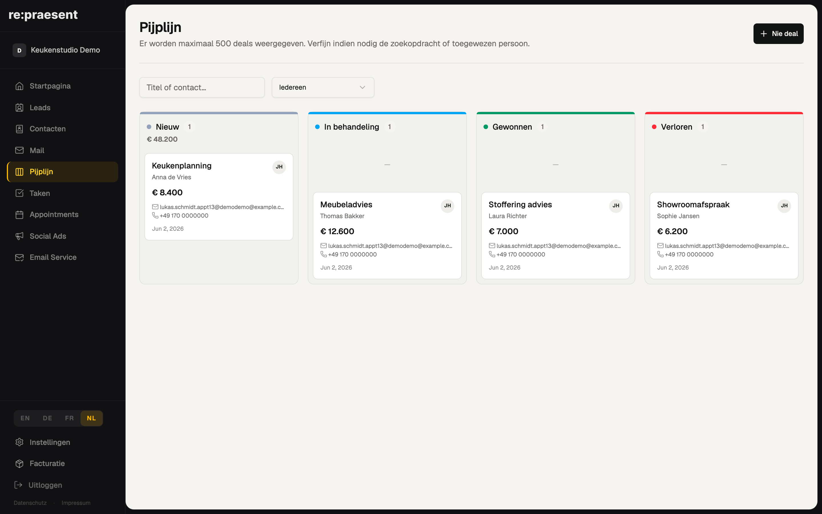 CRM per location